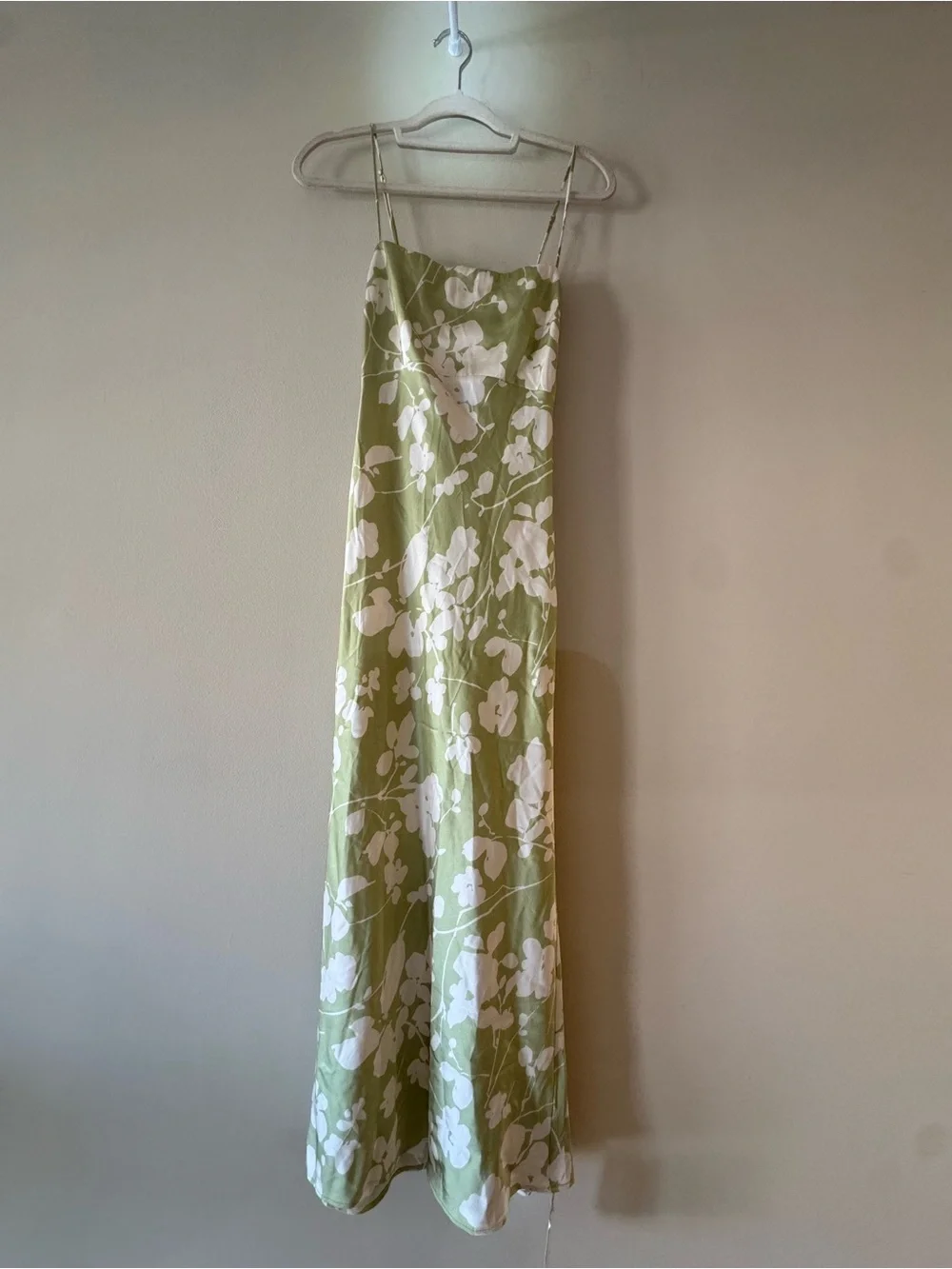 Abercrombie & Fitch Green Floral Slip Maxi Dress M